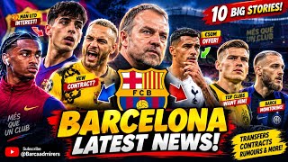BARCELONA TRANSFER NEWS: Raphinha Contract, Man Utd Interest in Bernal & 8 MORE BIG STORIES! 🔥