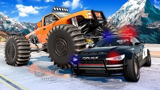 STRANGEST CARS ON ICY ROADS! (BeamNG)
