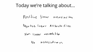 What Positive, Negative, Non , And No Linear Ociation Is