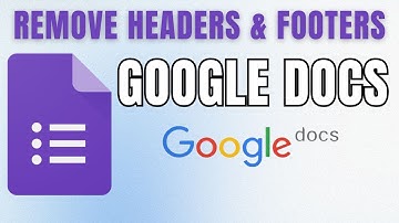 How to REMOVE Headers and Footers in Google Docs