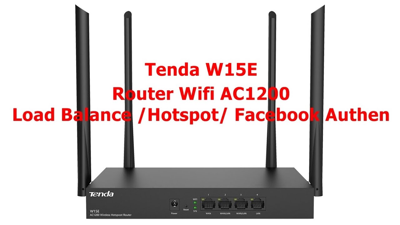 hotspot router 2022 Tenda W15E /Router Wifi AC1200+Hotspot+LoadBalance สุดคุ้ม