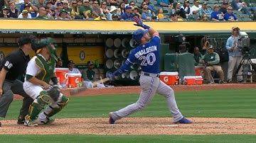 TOR@OAK: Donaldson rips go-ahead two-run jack in 10th
