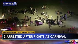3 arrested after several fights break out at carnival; rumors of shooting are false: Police