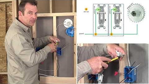 Electrical Wiring Process - Part 7 - Installing a light fixture option with a 3 way switch -