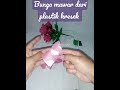 cara membuat bunga mawar dari plastik bekas / how to make roses from plastic bags