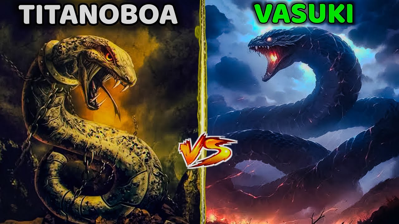 Vasuki Indicus Vs Titanoboa Who Will Win YouTube Vasuki Indicus Vs Titanoboa Who Will Win YouTube