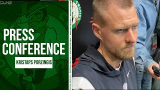Kristaps Porzingis Reacts to His Game 2 Struggles | Celtics vs Heat