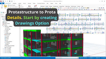 How to Produce Reinforce Concrete Drawings Using Start by Creating Drawings Option in Prota Details
