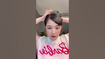 TÓC BÚI SANG CHẢNH DÀNH CHO TÓC NGẮN #hairstyle