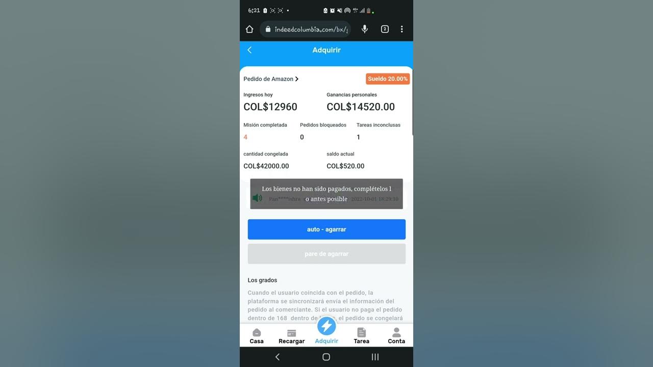 plataforma estafa indeed columbia estafa, no invertir cuidado ! ???