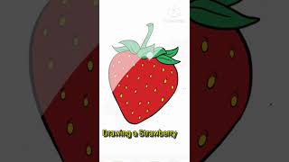 Drawing a Strawberry|strawberry DRAWING|DRAWING strawberry|strawberry KA CHITRA BANAO|SARAEDUCATIO