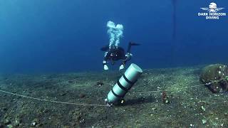 Sidemount / Tech Diving Skills 13 - How To Stage & Re-Stage Decompression Gas - Dark Horizon Diving