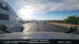 BRT526 From Albuquerque, New Mexico northbound on I-25 to delivery in Denver, Colorado
