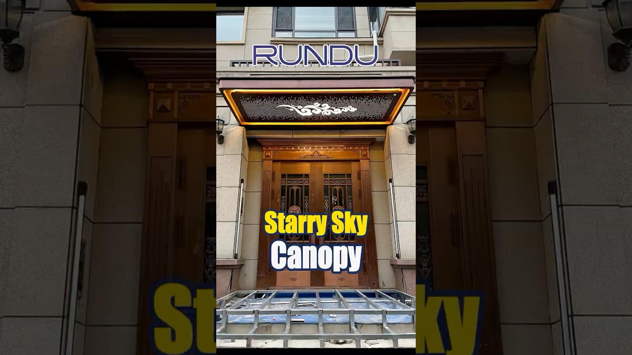 How is auspicious cloud themed canopy installed?