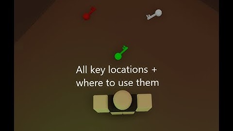 (Outdated) All key locations and where to use them in Infectious Smile | Roblox