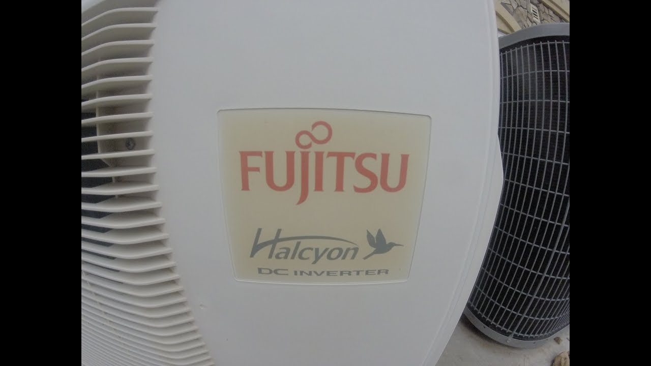 2 Fujitsu Halcyon Inverter Ductless Mini Splits Running! - YouTube