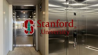 Outdoor KONE EcoDisc Traction Elevator - Laurel Hall, Stanford University - Stanford, CA