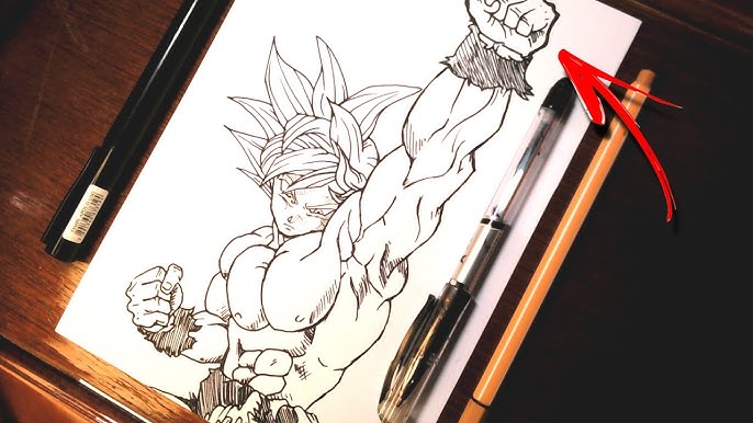 Como Desenhar Goku Limit Breaker Dragon Ball Super - How to Draw Goku  #dcanimesdraw #pinterest #anime #manga #drawing #desenho…