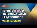 Первые 11 500 руб. ЧИСТЫМИ за 5 дней на дропшиппинге! Живой пример.