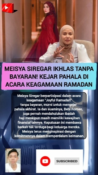Meisya Siregar Ikhlas Tanpa Bayaran! Kejar Pahala di Acara Keagamaan Ramadan #hijab #beritaterkini