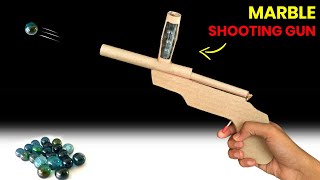 How to make cardboard gun , New marble shooting gun , 10 shot gun making , Amazing cardboard toy