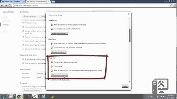Manage blocked plugins in google chrome - flash blocked