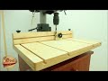 Making a Drill Press Table and Fence / Cheap and Easy