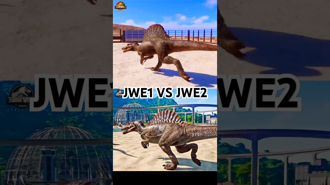 JWE1 VS JWE2 COMPARISON OF SPINOSAURUS HUNTING NIGERSAURUS