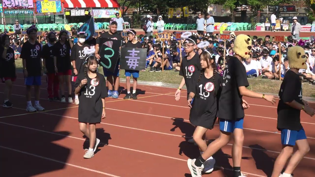 新竹縣忠孝國中1 14年校慶活動 實況 主題進場12