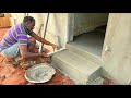 FormHouse Bathroom Step Build and Plastering with Cement |Outdoor Bathroom Step Design