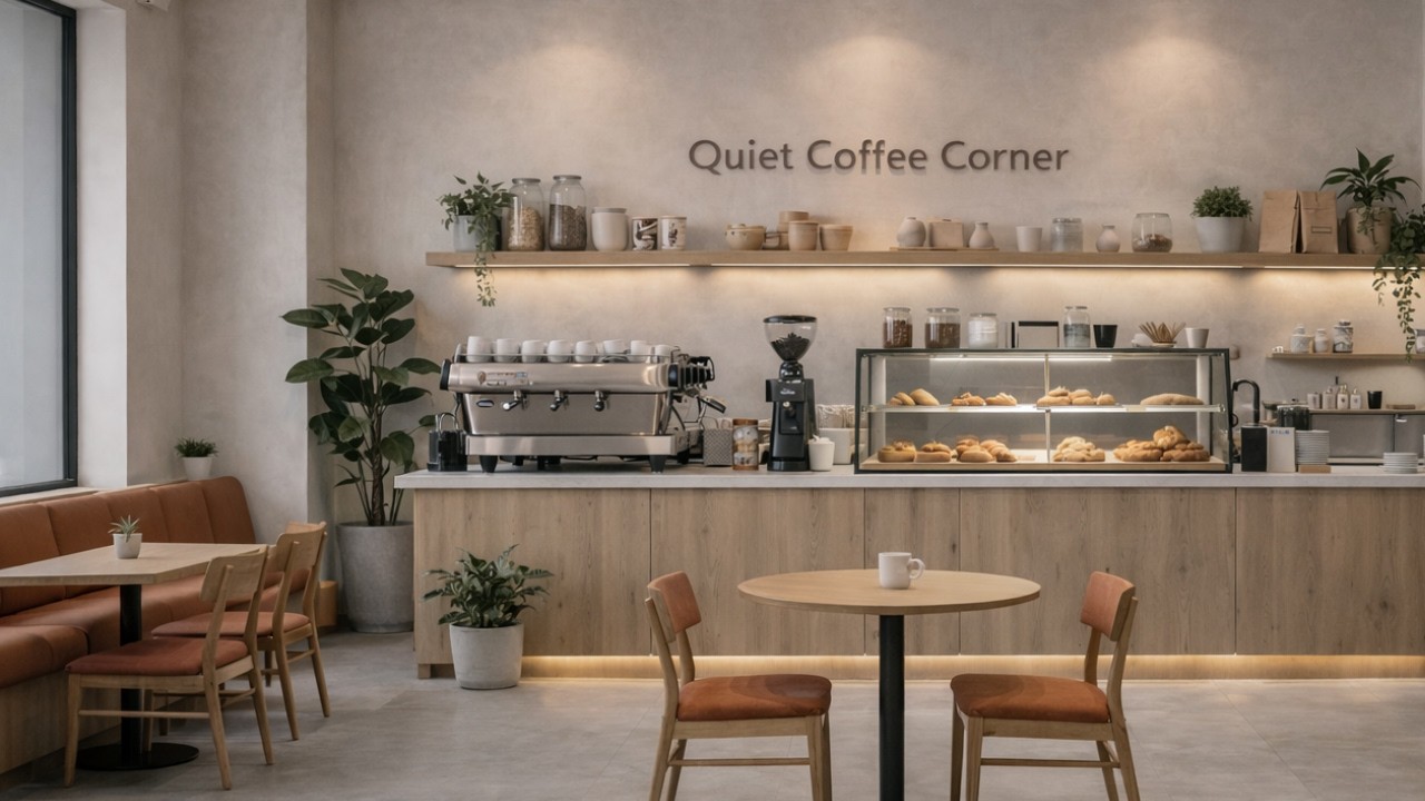 Quiet Coffee Interior, 90 Minutes of Calm Focus