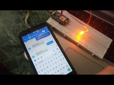 Controlling an LED using Facebook Messenger using ESP8266 via Chatfuel and MQTT