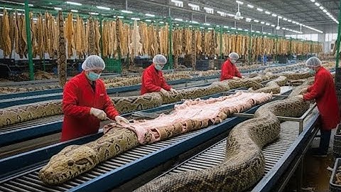 Inside the Snake-Leather Factory: From Snake Skin to Luxury Jacket (Full Process)