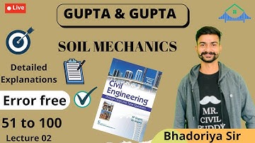 #2 Soil Mechanics GUPTA AND GUPTA Error free Solution  DFCCIL SSC JE RSMSSB JE UPSSSC JE