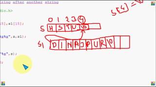 Bangla C programming tutorial 60 Add a string after a string