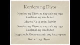 Video thumbnail of "Kordero ng Diyos"
