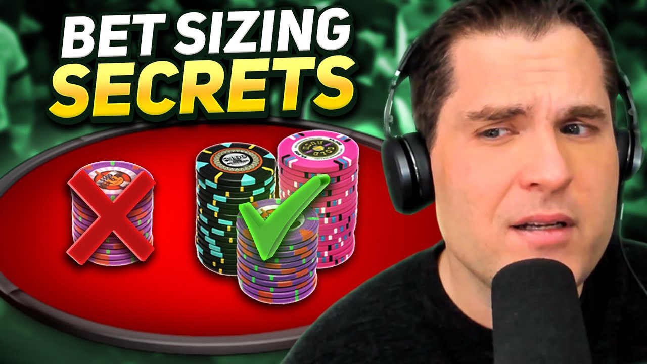 Revealing Bet Sizing SECRETS in Live Poker YouTube