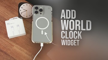 How to Add a World Clock Widget to iPhone Home Screen (tutorial)
