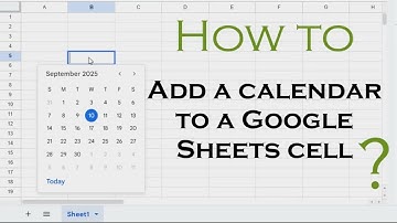 How to Add a Calendar Drop-Down in Google Sheets | Easy Date Picker Tutorial