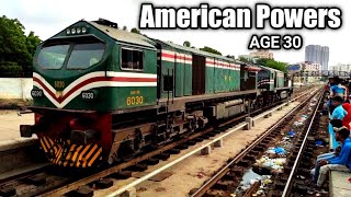 Pakistan Railway Train Locomotives | Two Americans Locomotive Come at Karachi Cant Railway station