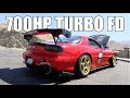 700HP Turbo FD Rx7 DESTROYS The Canyons!