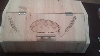 This breadbox is made out of pine wood!I forgot to mention that I used mineral oil for finish that is foodsafe! You can find me on ...