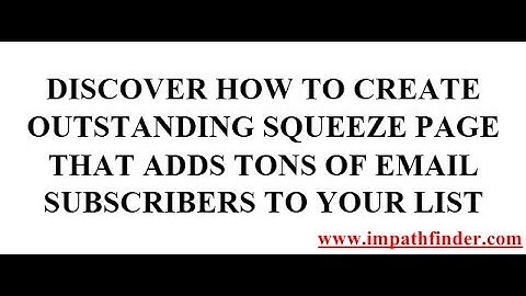 The Secret To A High Converting Landing Page in 2019|How To Create A Squeeze Page For list Building