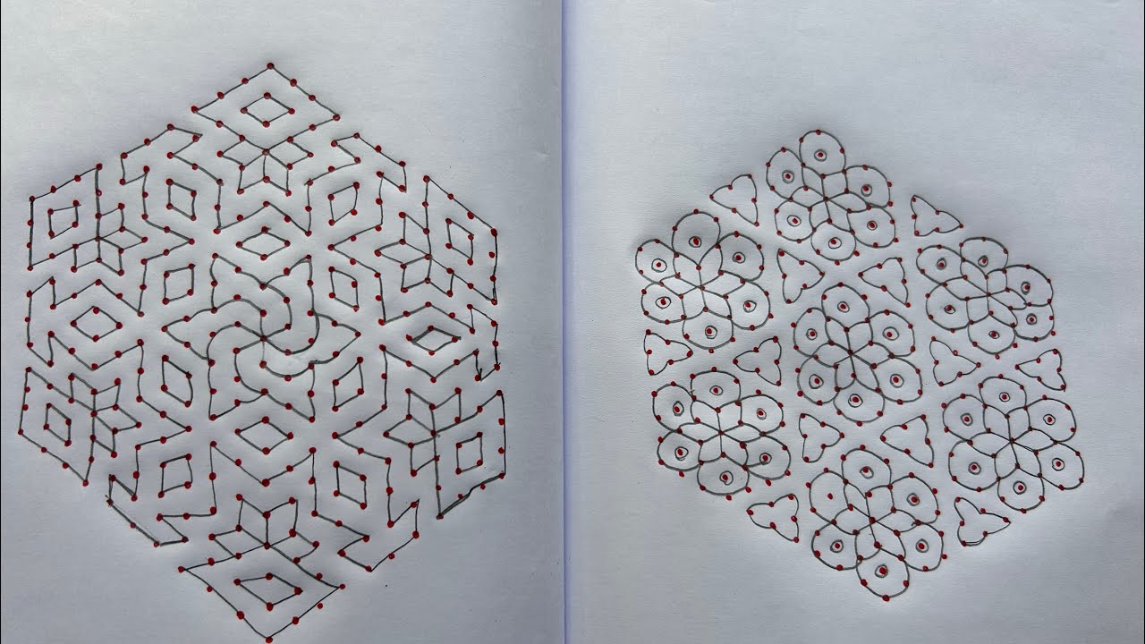 21x11dots rangoli I Easy to learn beginners #chukkalamuggulu #easytolearnforbegginers #rangoli #art 