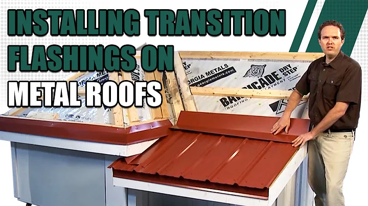 Installazione di flashing di transizione su tetti in metallo