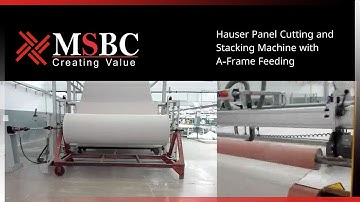 MSBC - Hauser Panel Cutting and Stacking Machine with A-Frame Feeding