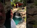 Washington township pool  waterfall completion  arapahoe pool  landscape contractors