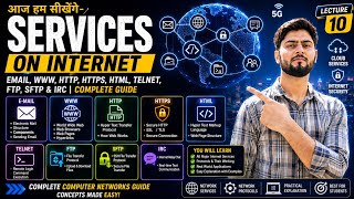 Services on Internet | Email, WWW, HTTP, HTTPS, HTML, Telnet, FTP, SFTP & IRC | Computer Networking