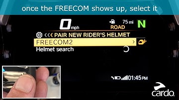 Instructions to connect a Cardo Freecom 2 to a TFT system