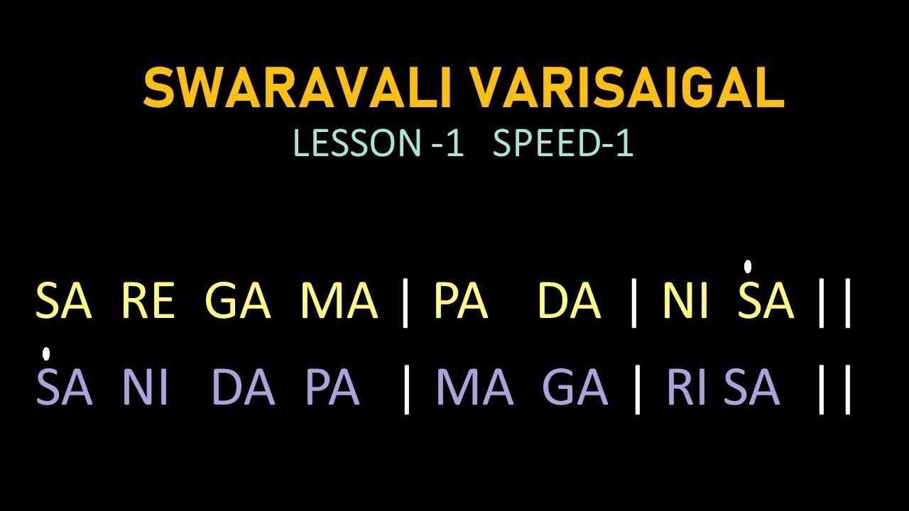 Swaravali Varisaigal  - Speed - I